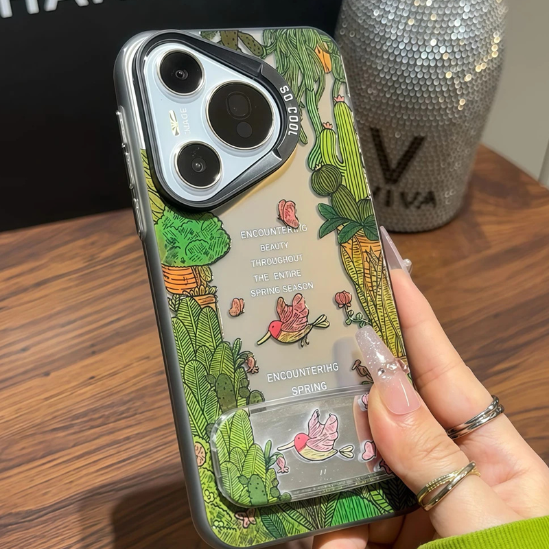 Encountering Spring Phone Case with Kickstand